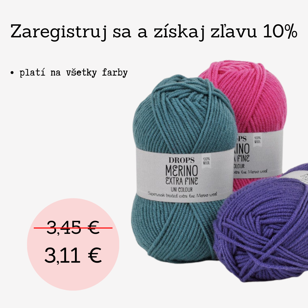 Drops Merino Extra Fine zľava pre registrovaných