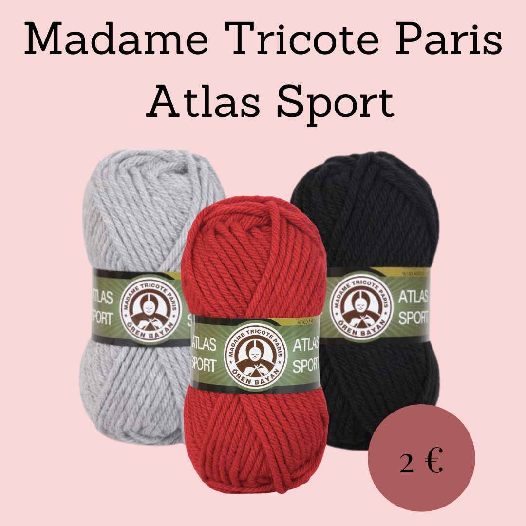 Výpredaj Vlny Madame Tricote Paris Atlas Sport
